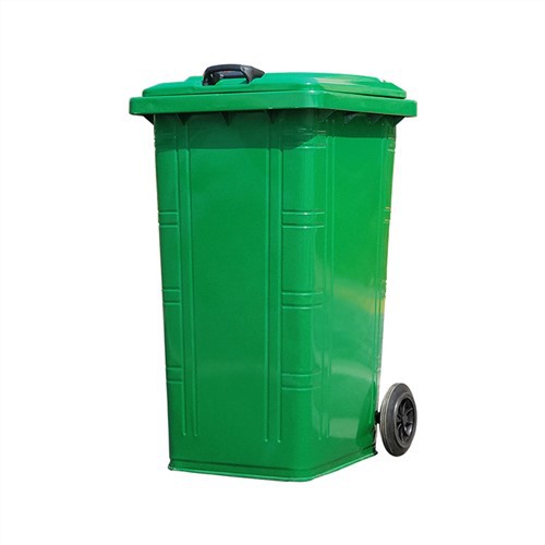 240L pozinkovaný kovový odpadkový koš